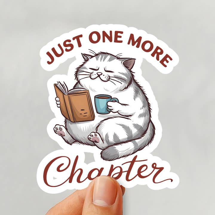 Just One More Chapter Decal Sticker for wholesale by Happy Mail Wholesale