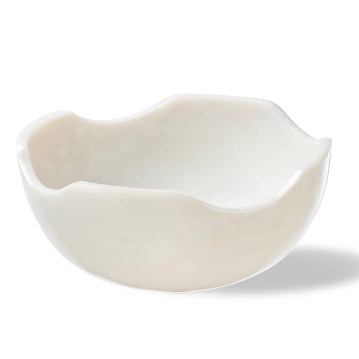 Lainy Home – Großhandel Dekorative Platte/Teller/Schüssel – Gewellte Harzschale 13" x 4"9