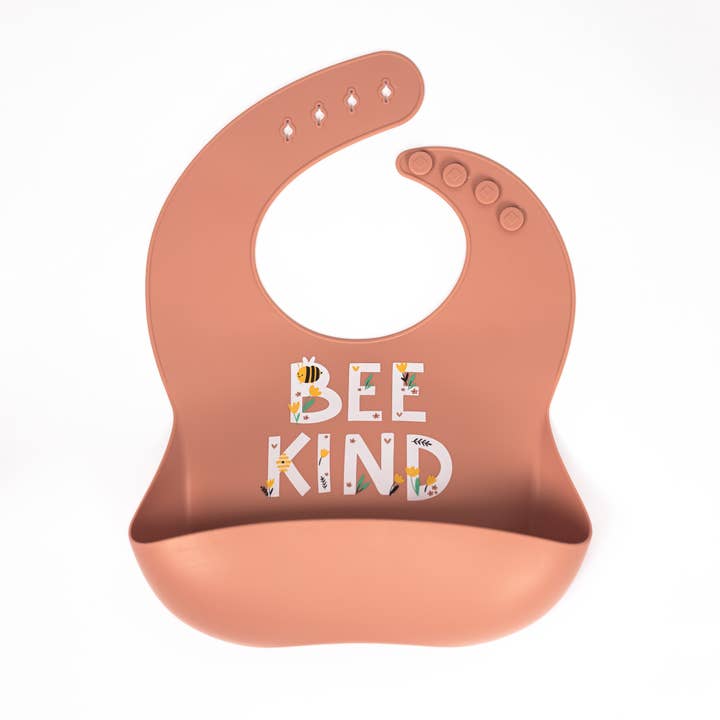 Bee Kind Silicone Bib for wholesale by Lil North Co