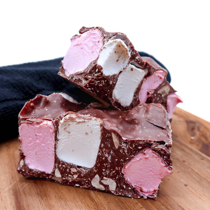 Milk Chocolate Rocky Road for wholesale by Chocolate on The Rocks