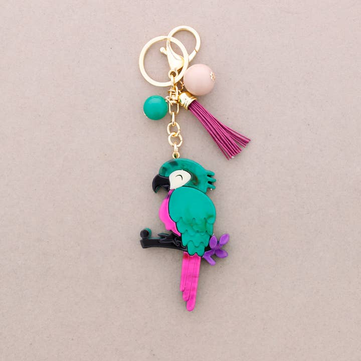 Sonata - Wholesale Keychain - Unisex - Resin Bird Bag Hanging Keychain3