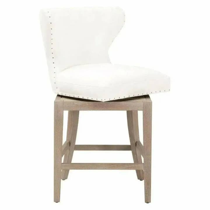 LOOMLAN - Wholesale Stool - Milton Swivel Counter Stool LiveSmart White