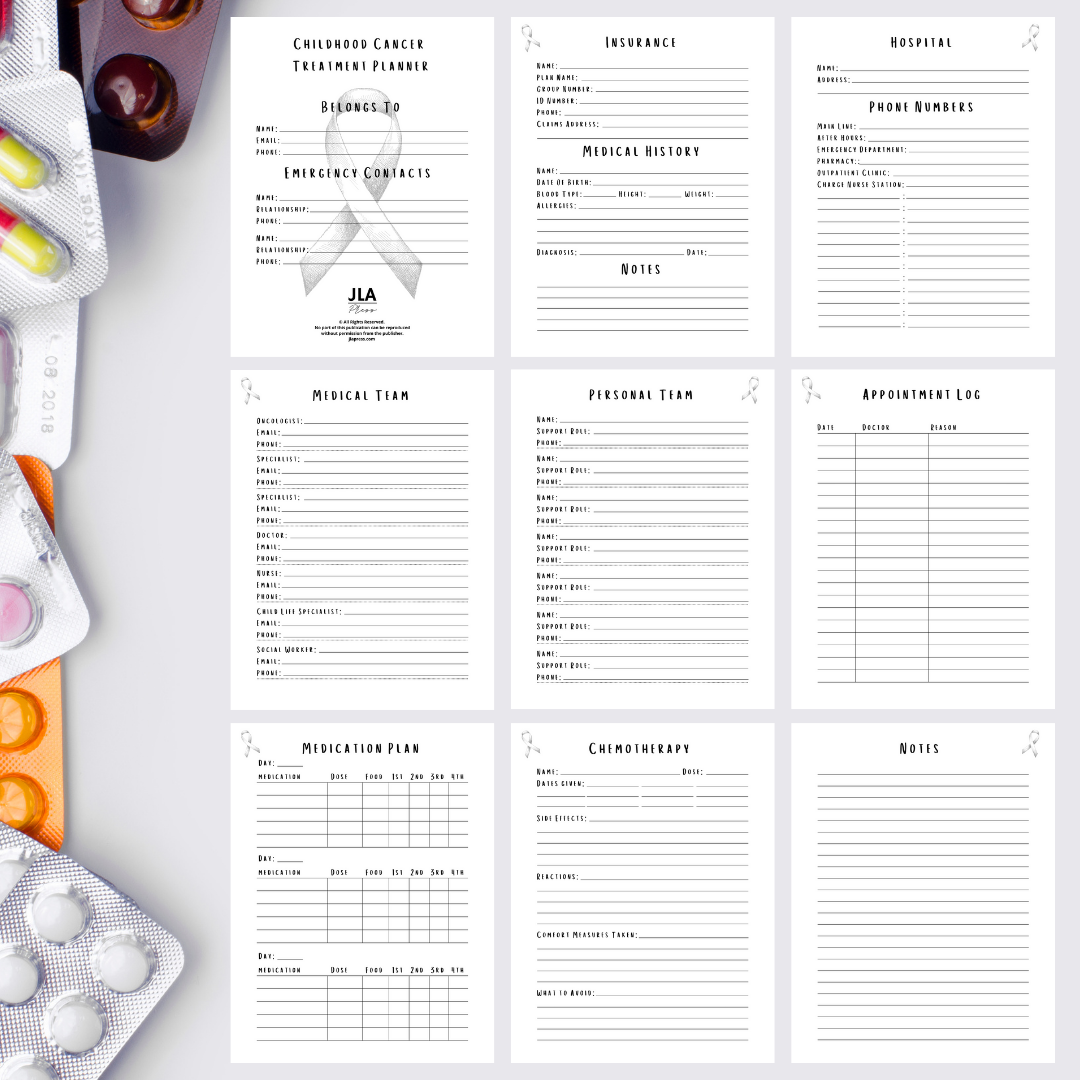 JLA Press - Wholesale Planner - Childhood Cancer Treatment Planner4
