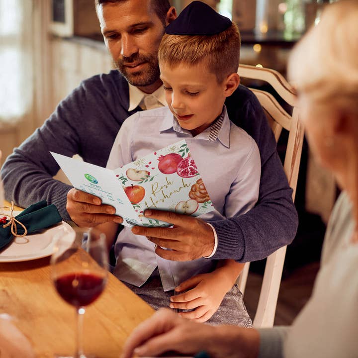 Tree-Free Greetings - Wholesale Rosh Hashanah Card - Welcome Gratitude Rosh Hashanah SKU 223205