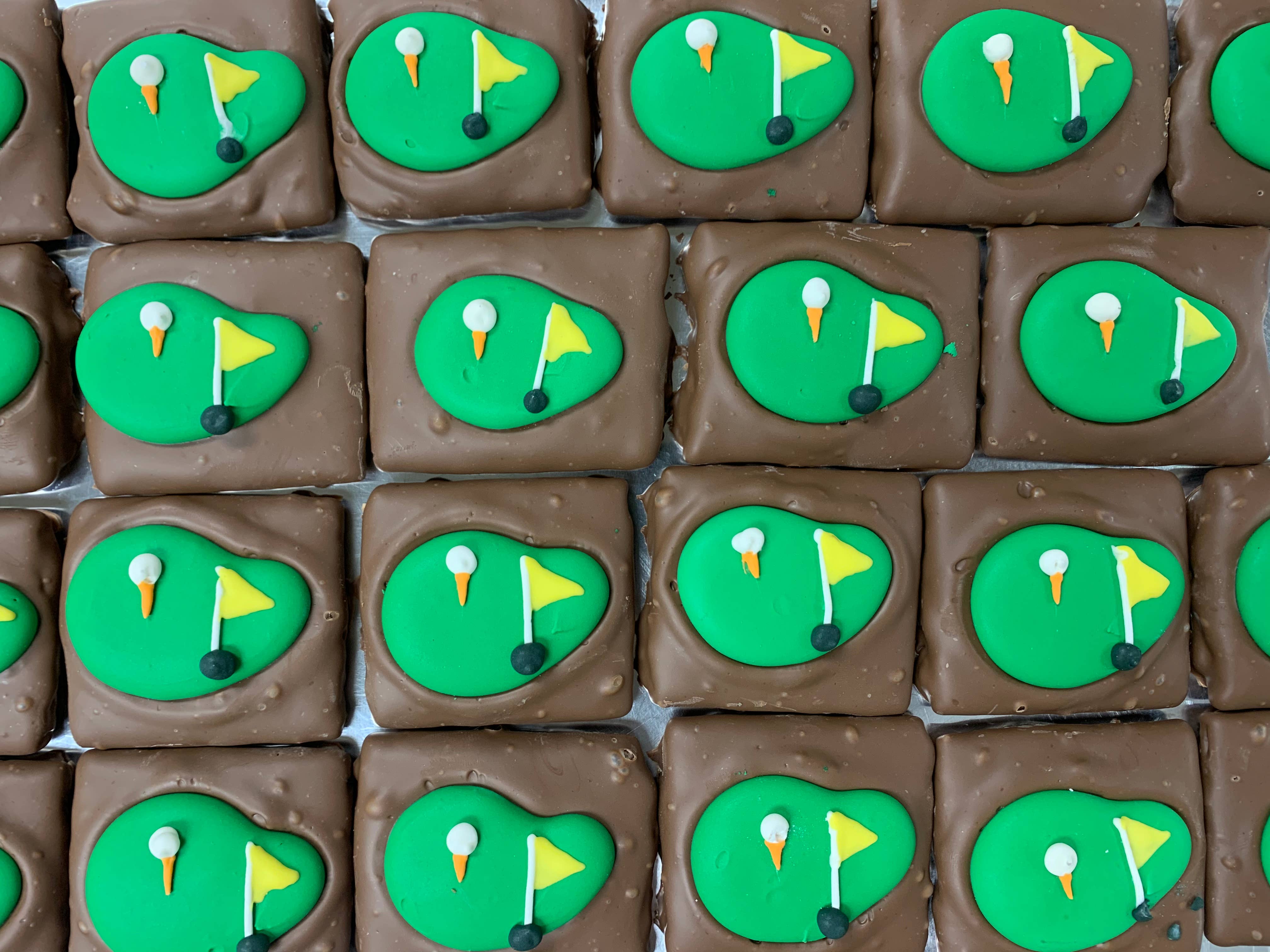 O'Shea's Candies Sweet Shop - Wholesale Chocolate Covered Sweets - O’Golf Green 🏌️‍♂️Graham’s - Milk Chocolate 1PK w/ Flair1