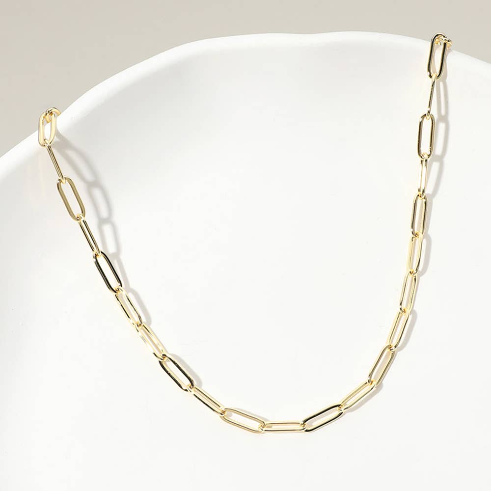 Sensibling Corp. - Wholesale Link & Chain Necklace - Paperclip Chain Necklace0