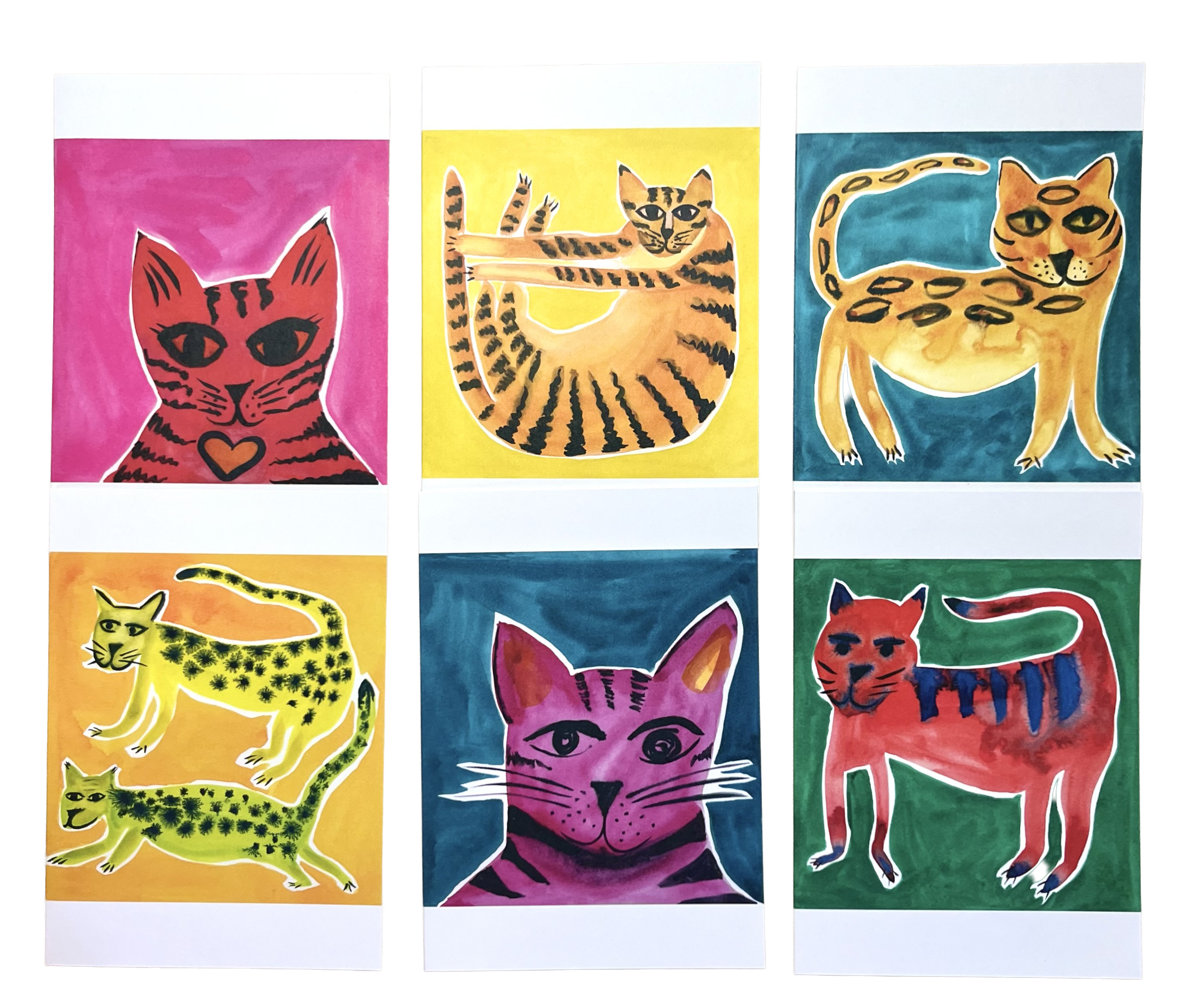 Renée Stramel - Wholesale Stationery/Notecard Set - A6 Blank Note Card With Custom Envelope Liner • R&G Cat6