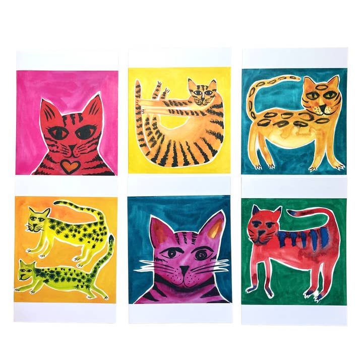 Renée Stramel - Wholesale Stationery/Notecard Set - A6 Blank Note Card With Custom Envelope Liner • R&G Cat6