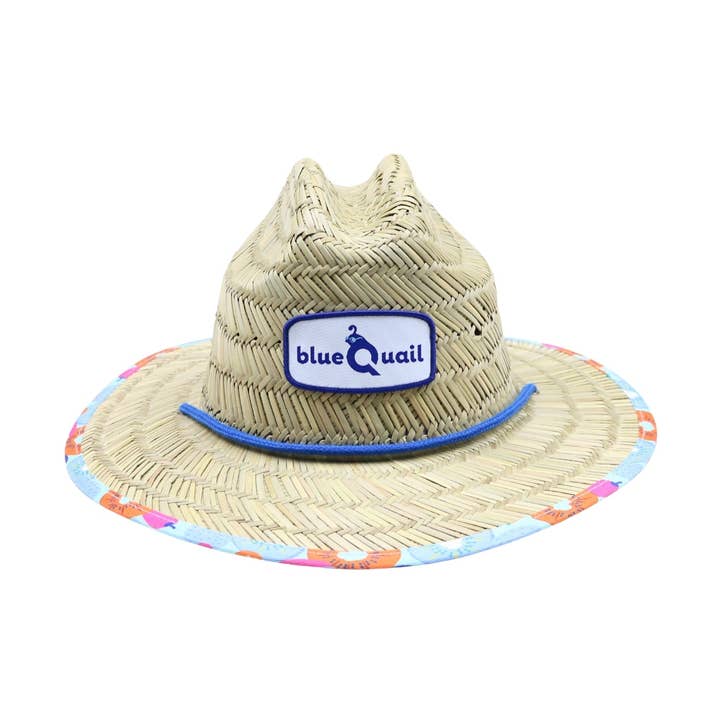 Fruit Salad Straw Beach Hat for wholesale by BlueQuail Clothing Co.
