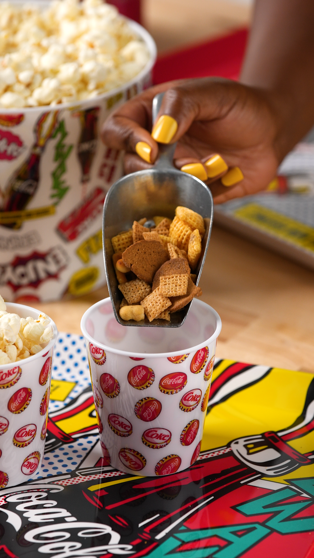 TableCraft Products Company - Wholesale Disposable Cup - Coca-Cola "Pop!" 9 oz Snack Cups, Pack of 44