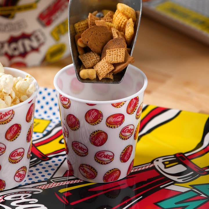 TableCraft Products Company - Wholesale Disposable Cup - Coca-Cola "Pop!" 9 oz Snack Cups, Pack of 44