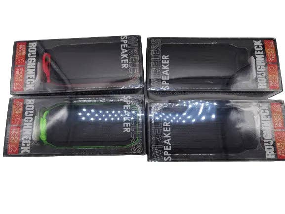 Novelty Closeout - Wholesale Speakers - Roughneck Waterproof Wireless Speaker Assortment - 4/Pack0