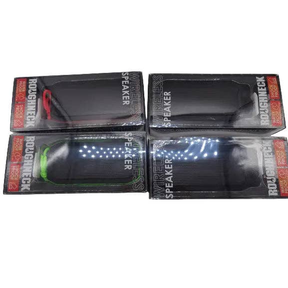 Novelty Closeout - Wholesale Speakers - Roughneck Waterproof Wireless Speaker Assortment - 4/Pack