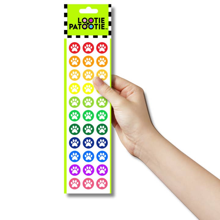 Regnbågspaws Klistermärke Remsa för wholesale av LP Studios/Lootie Patootie