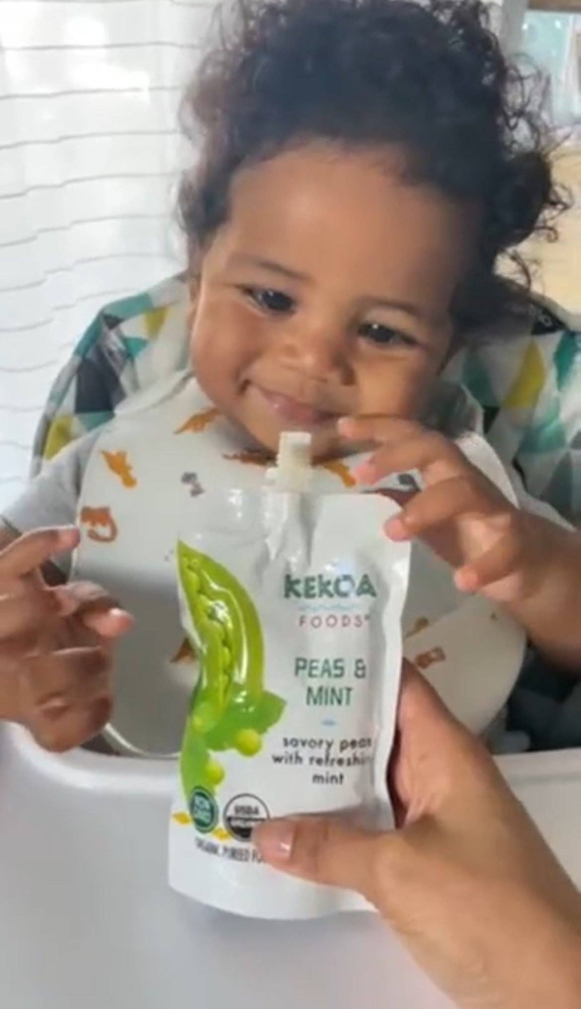 Kekoa Foods - Wholesale Baby Food - Peas & Mint Squeeze Pouch, 100% Organic Vegetarian Baby Food Purée3