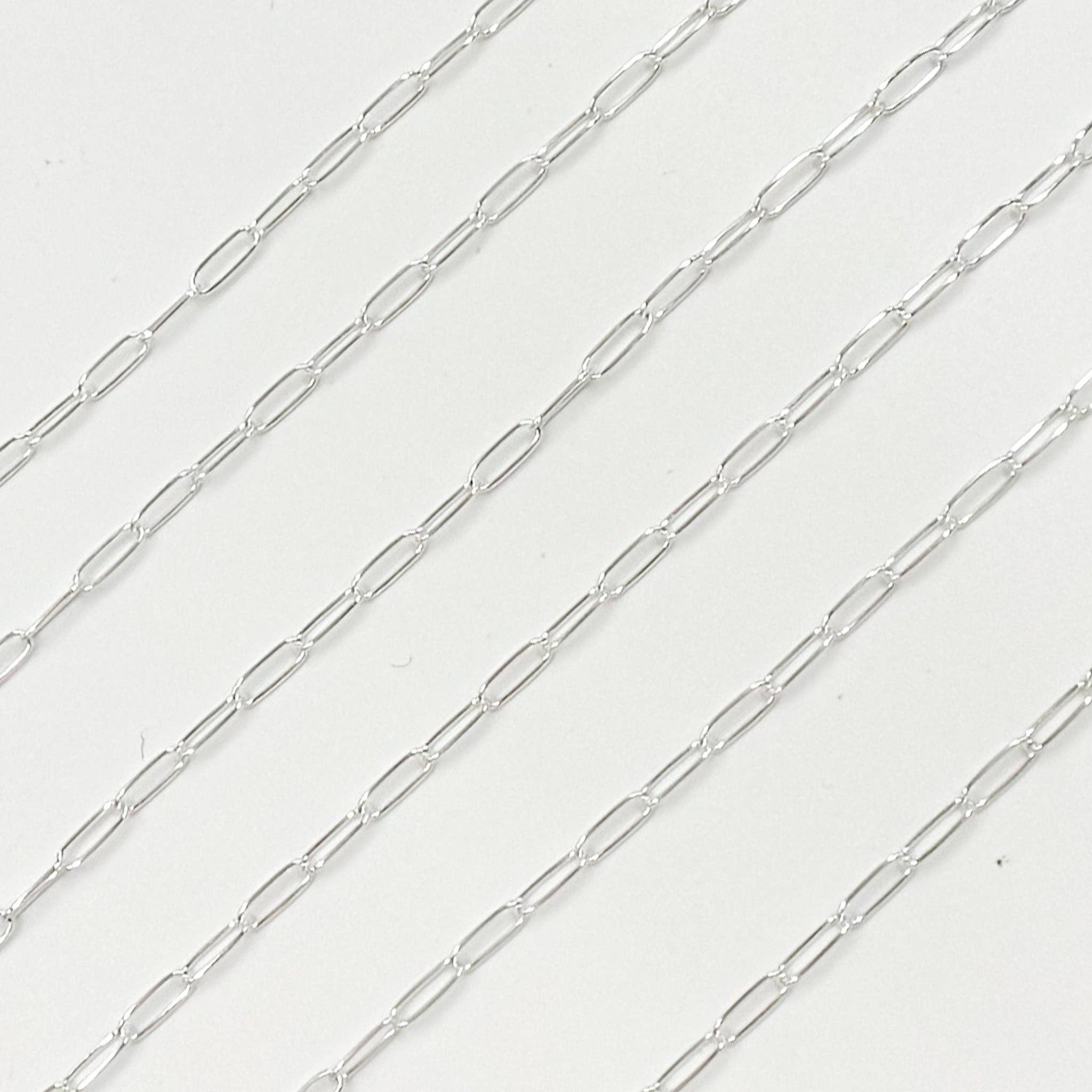 Jewels & Chains - Wholesale Link & Chain Necklace - 1606SS. Sterling Silver Smooth Paperclip Chain3