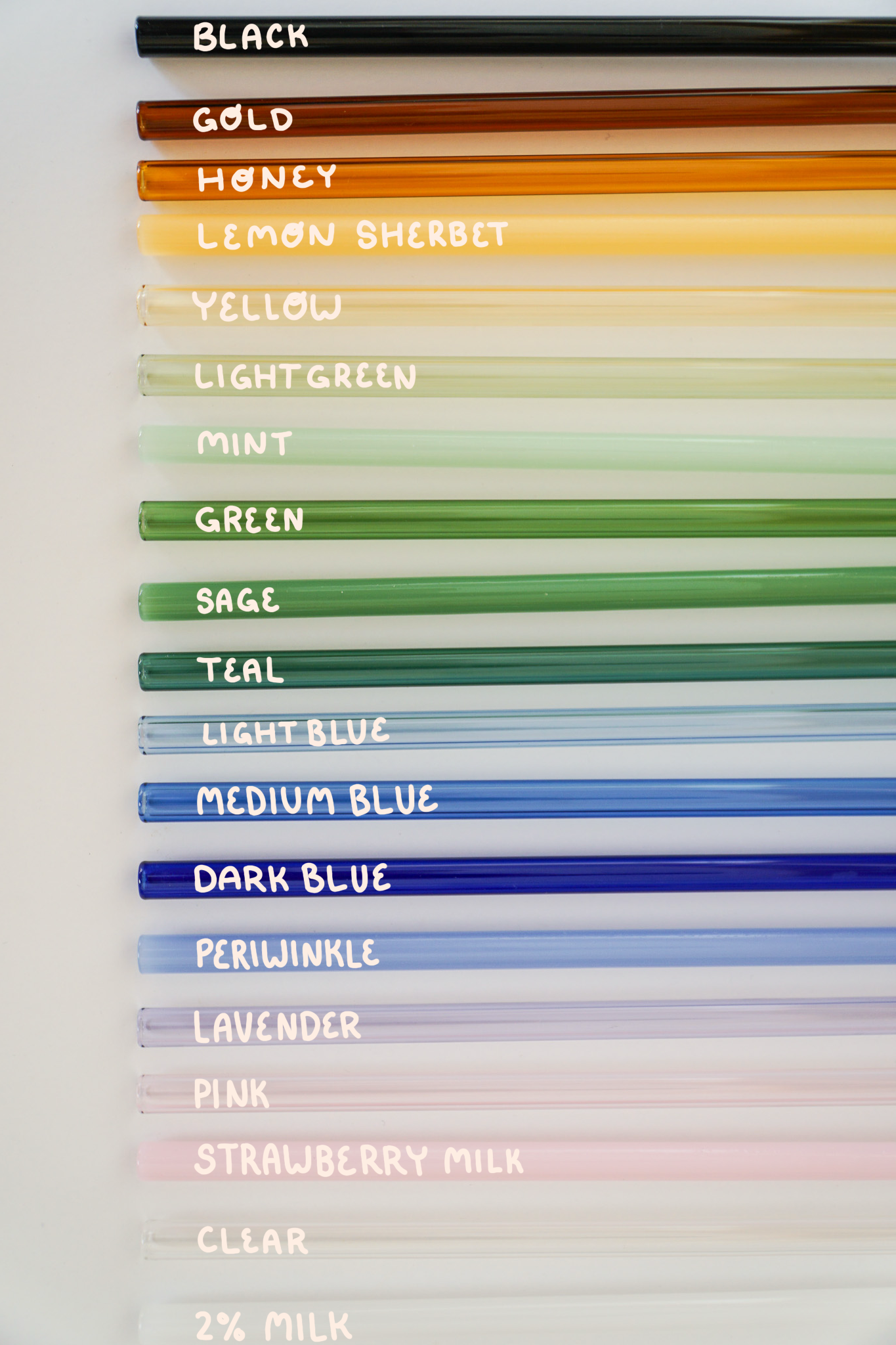 Cheerware - Wholesale Drinking Straw - Wavy Glass Straws2