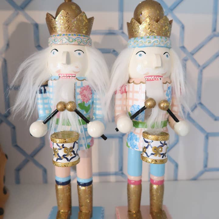 millie b & co - Wholesale Holiday Nutcracker - blue and blush hydrangea nutcracker4