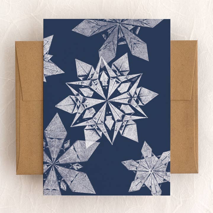 Impressions de flocons de neige - Carte pour la vente par Lauren Nishizaki Designs