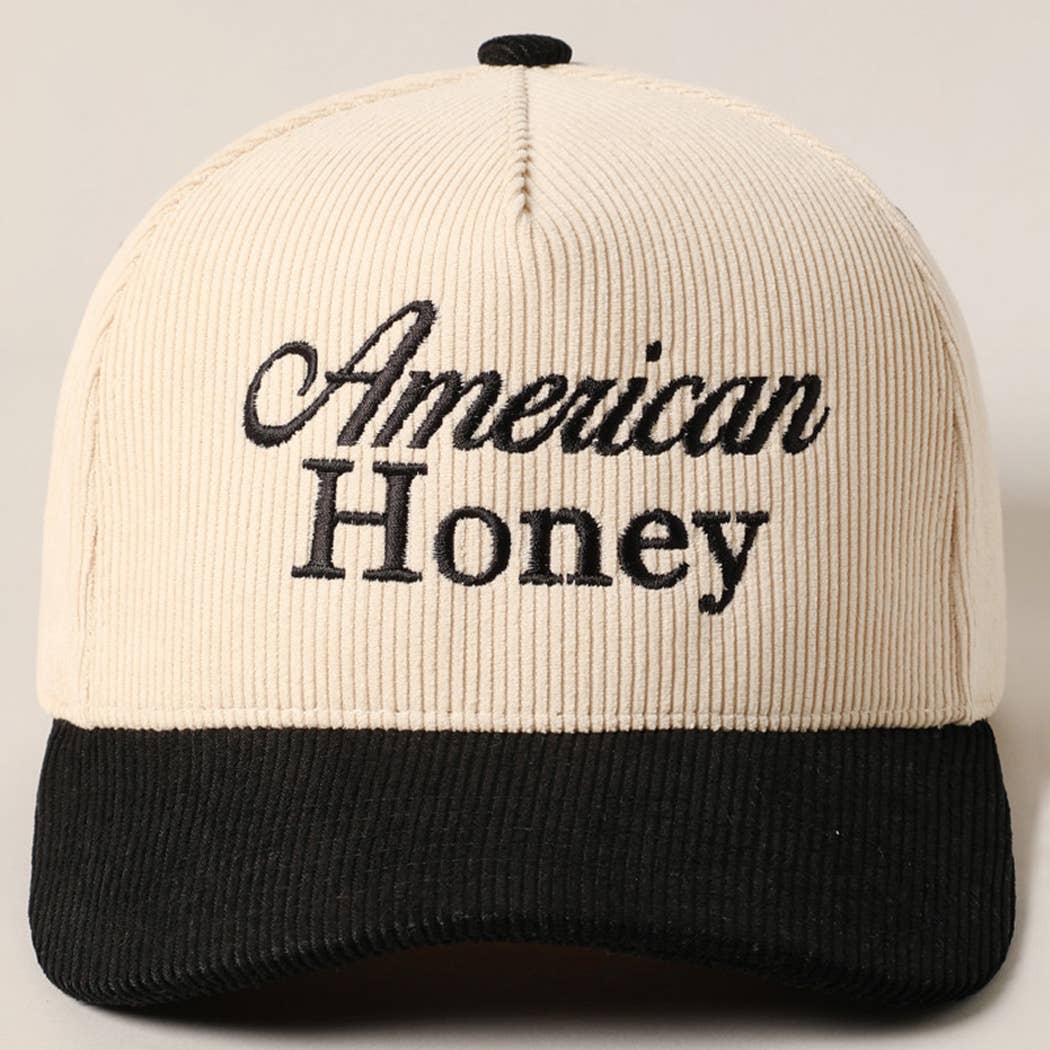 Fashion City - Wholesale Trucker Hat - Unisex - American Honey Corduroy Trucker Baseball Cap0