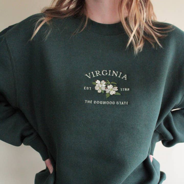 Virginia Dogwood Crew for wholesale by Sun Milk