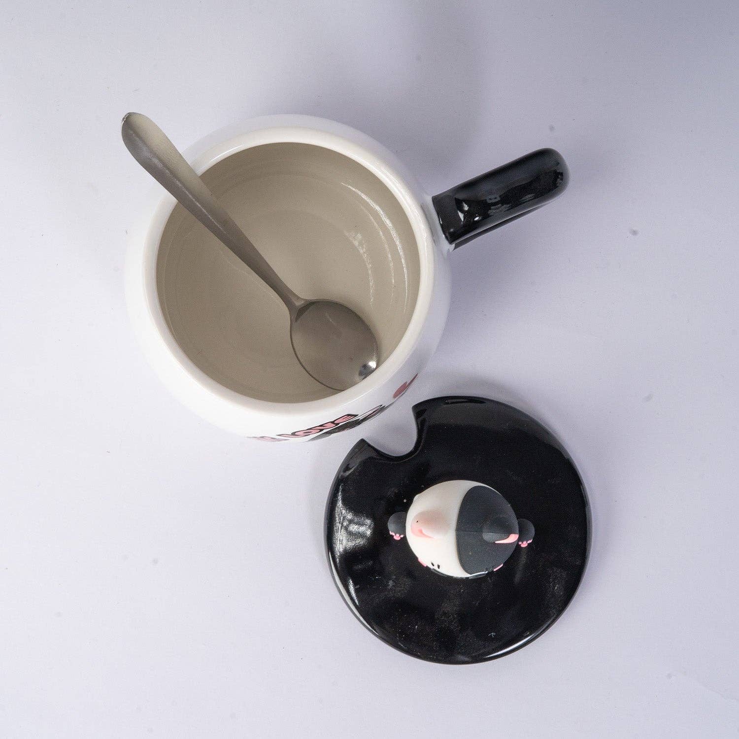 Urban Tokyo - Wholesale Coffee Mug - Cat 12oz Mug With Lid and Spoon (10/30)3