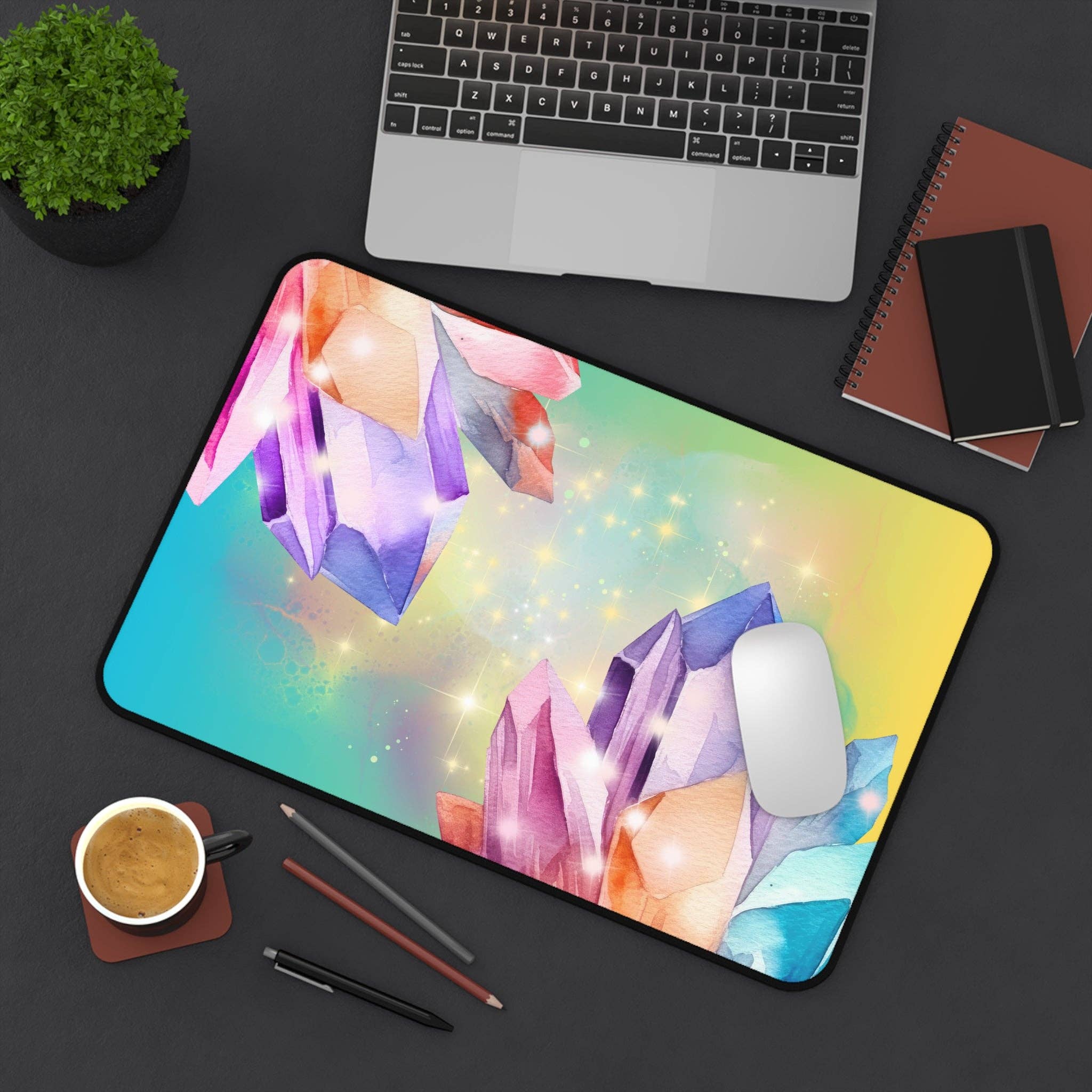 The Dreaming Quill - Wholesale Desk Pad - Wayfinder Mat XL - Watercolor Crystal3