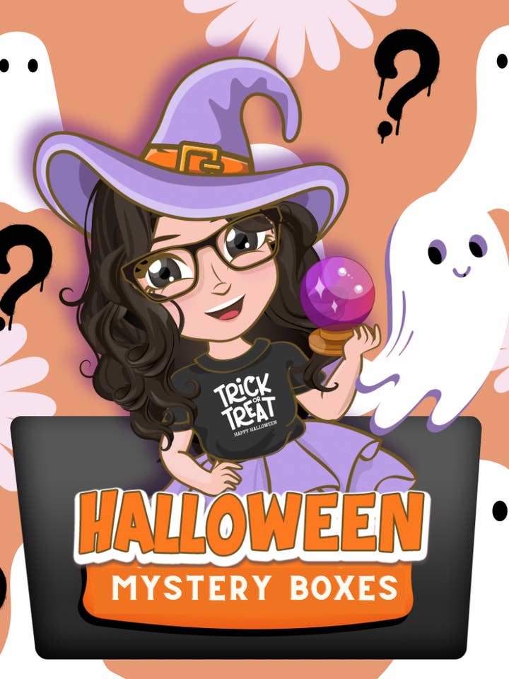 Halloween Mystery Boxes for wholesale by Rose Magnolias