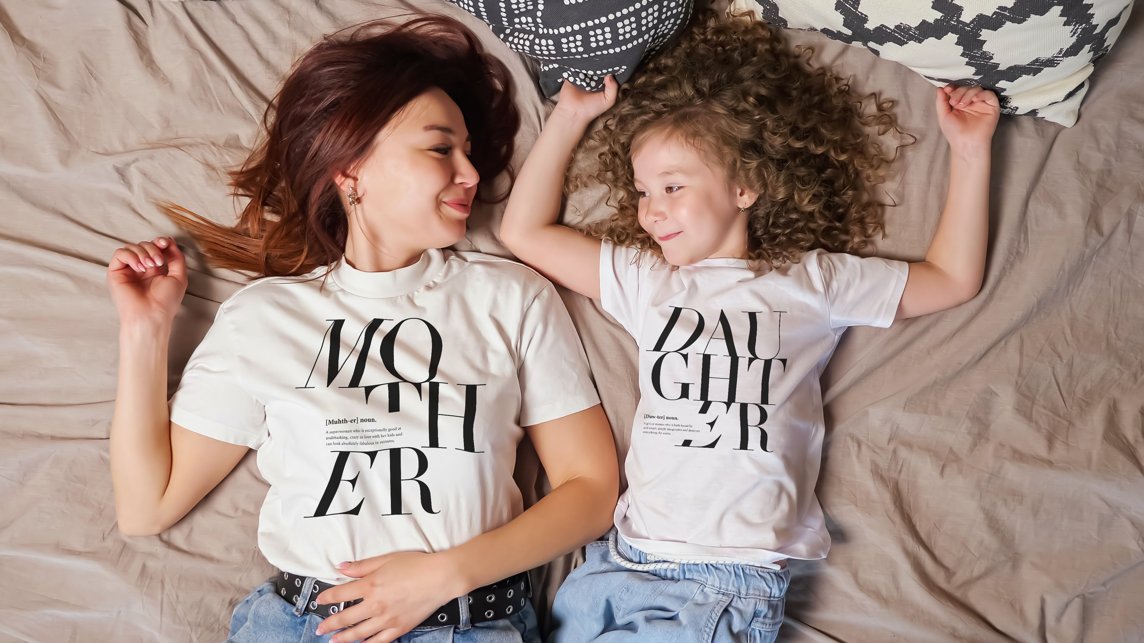 White Daughter Logo Remix T-shirt (Kids) for wholesale on Faire3