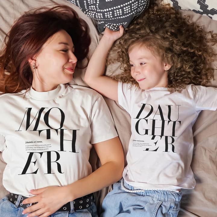 White Daughter Logo Remix T-shirt (Kids) for wholesale on Faire3