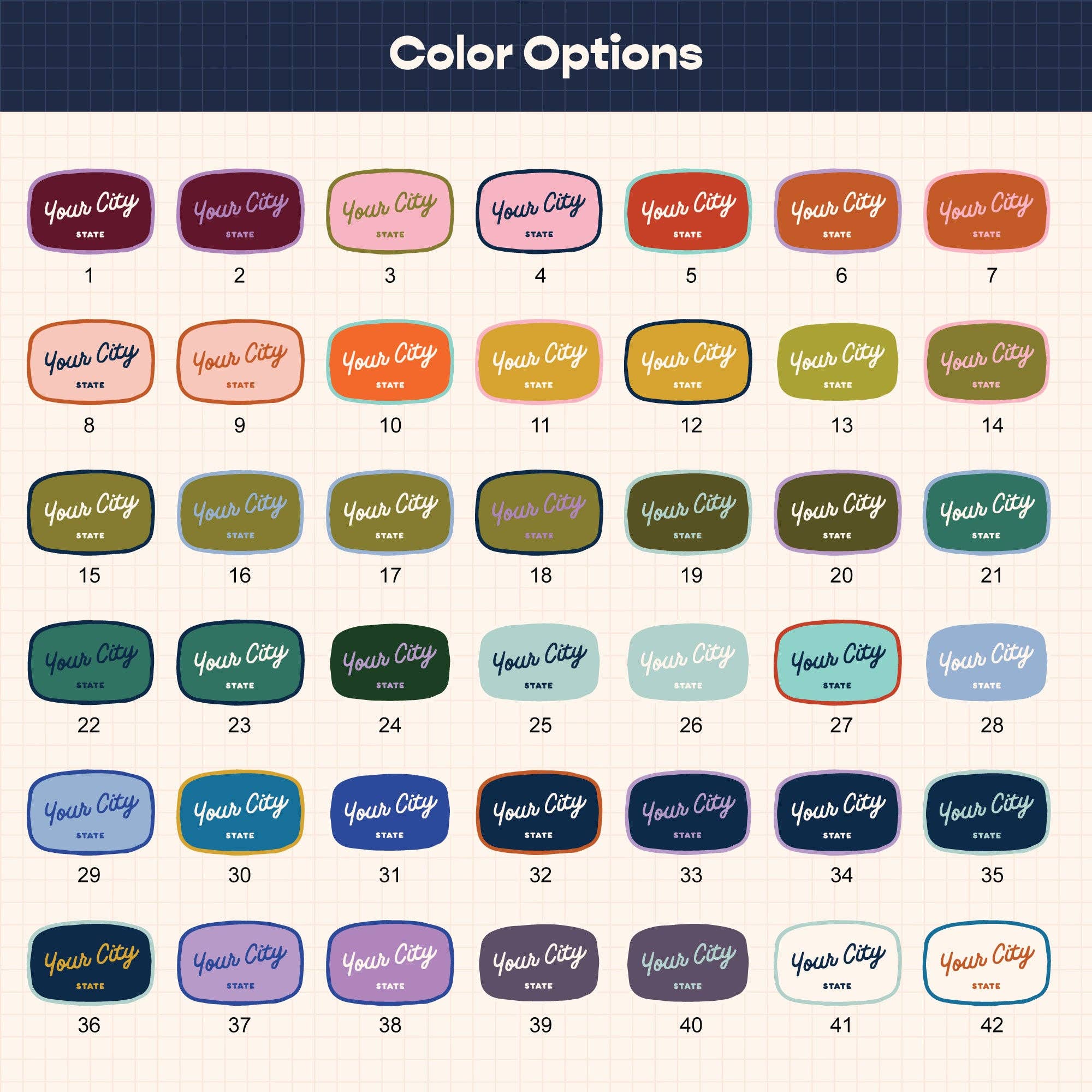 Endless August Supply Co. - Wholesale Sticker - Custom Handwritten Script City Sticker | Name Drop Sticker4