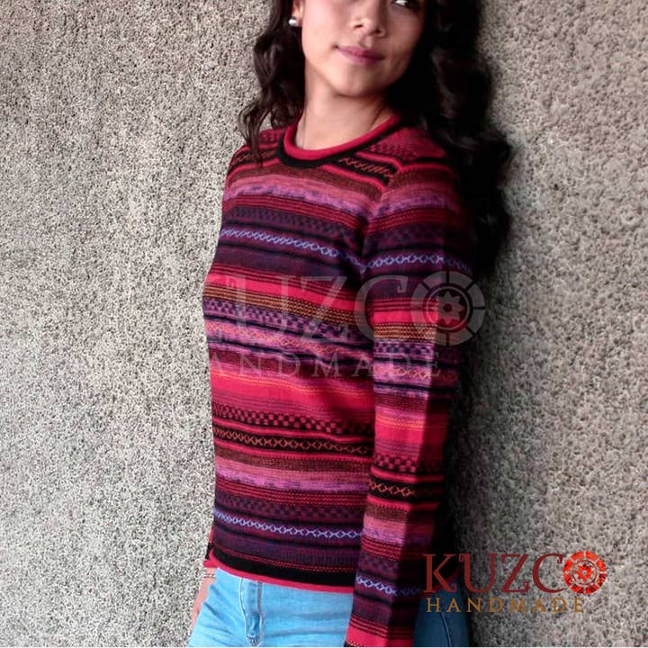 Rustic Soft Warm Colorful Peruvian Alpaca Wool Sweater and other Purchase Wholesale sweaters. Free Returns & Net 60 Terms on Faire trending on Faire.