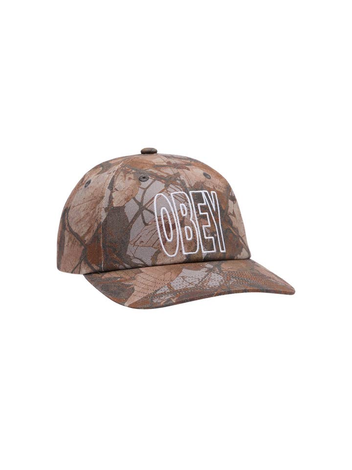 OBEY OUTLINE PIGMENT 6 PANEL VELCRO BACK for wholesale by OBEY Clothing