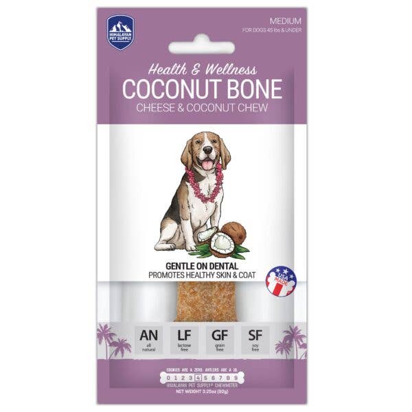 Himalayan Dog Chew Bone Coconut Medium for wholesale by Himalayan Pet Supply