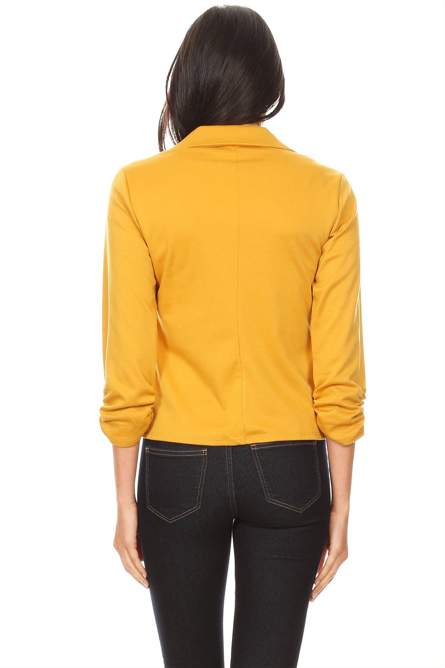 MOA COLLECTION - Venta al por mayor Blazer - Mujer - Blazer largo hasta la cintura con cierre de un botón para mujer (paquete abierto)31