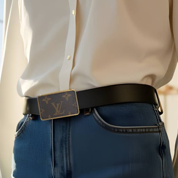 Beaudin Wholesale - Wholesale Belt - Women's - Boujee Belt | Upcycled Louis Vuitton & Leather