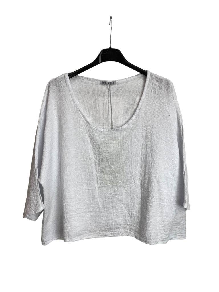 la maison des fibres naturelles – wholesale T-shirt – women's – TOP 3791 90% COTTON 10% LINEN4