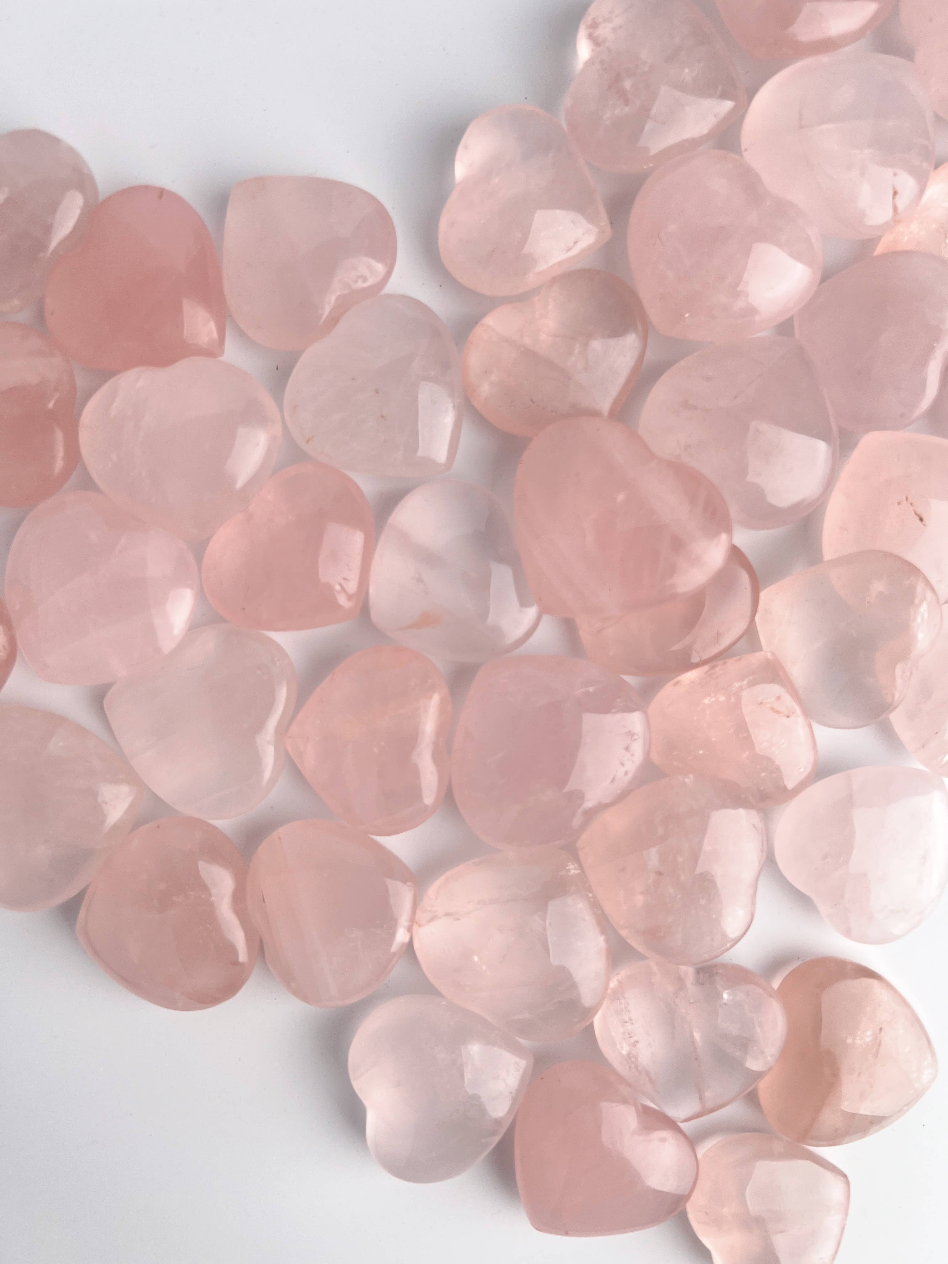 Terra Dawn Minerals - Wholesale Spiritual Stone/Crystal - Rose Quartz Crystal Hearts1