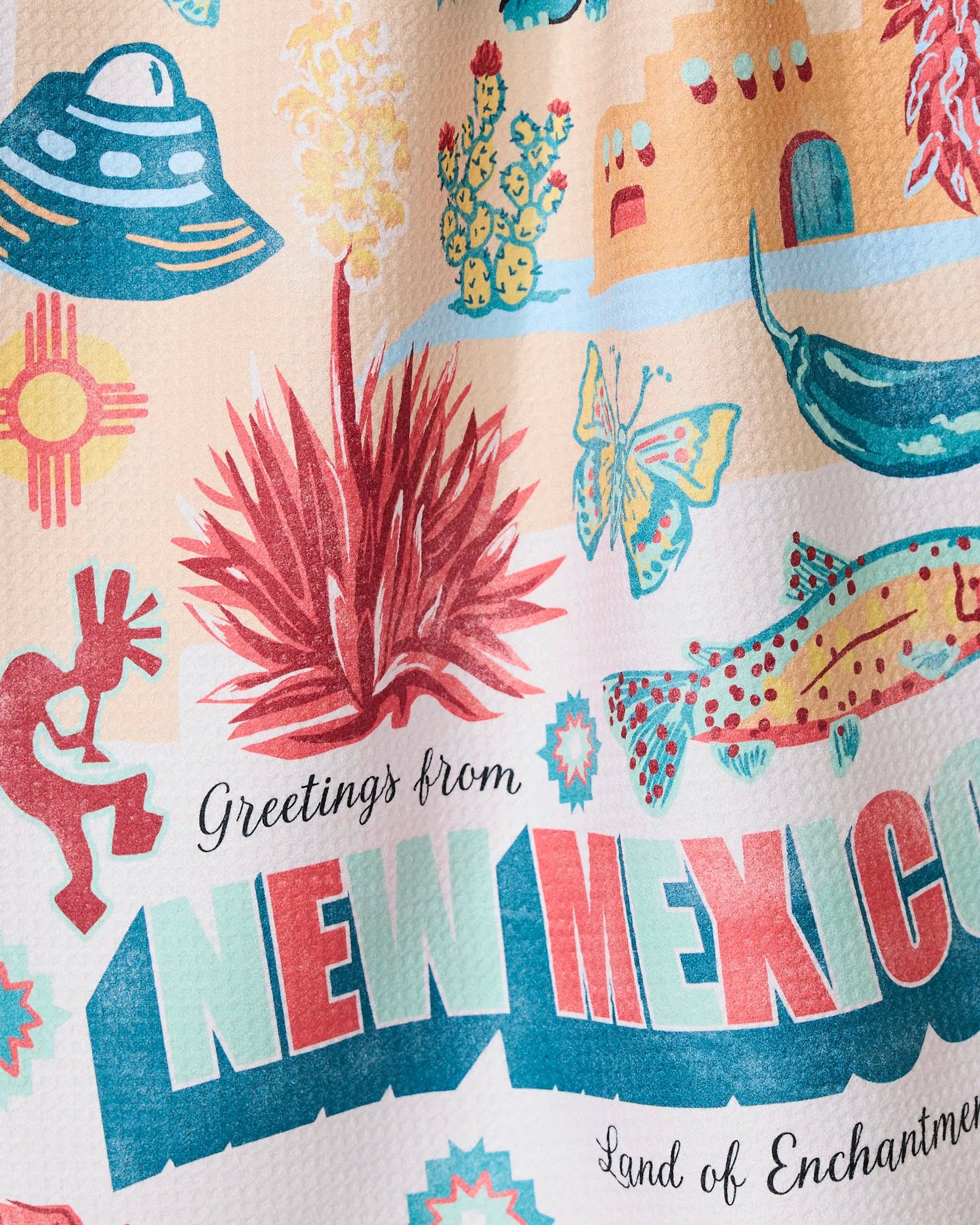 Geometry - Wholesale Tea Towel - Greetings From New Mexico Tea Towel1
