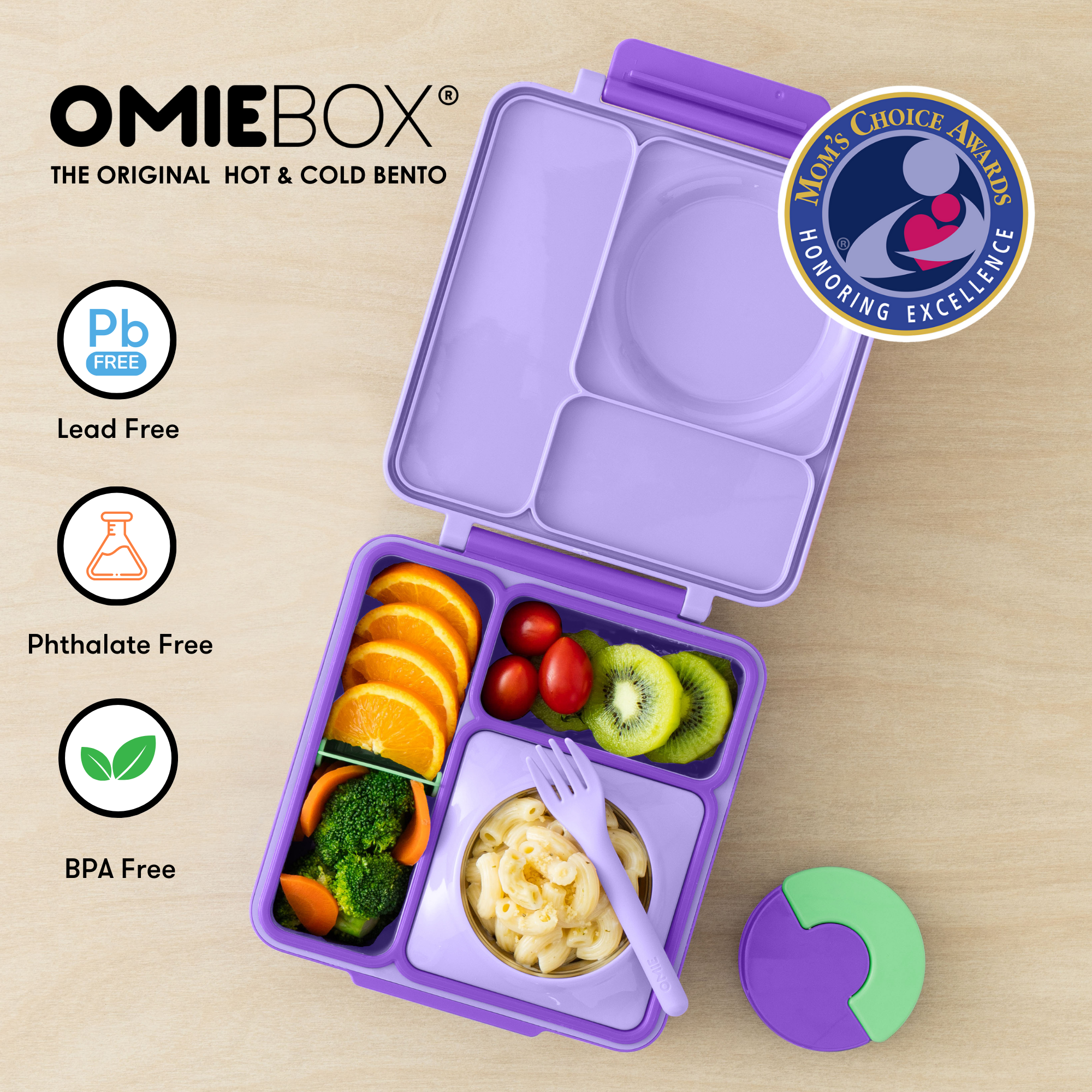 OmieLife - Wholesale Lunch Bag/Box - Kids - OmieBox: Lilac Purple6