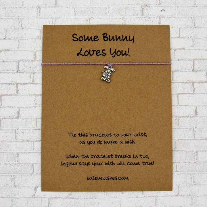 Easter Wish Bracelet, Some Bunny Loves You for wholesale by Salem Wishes
