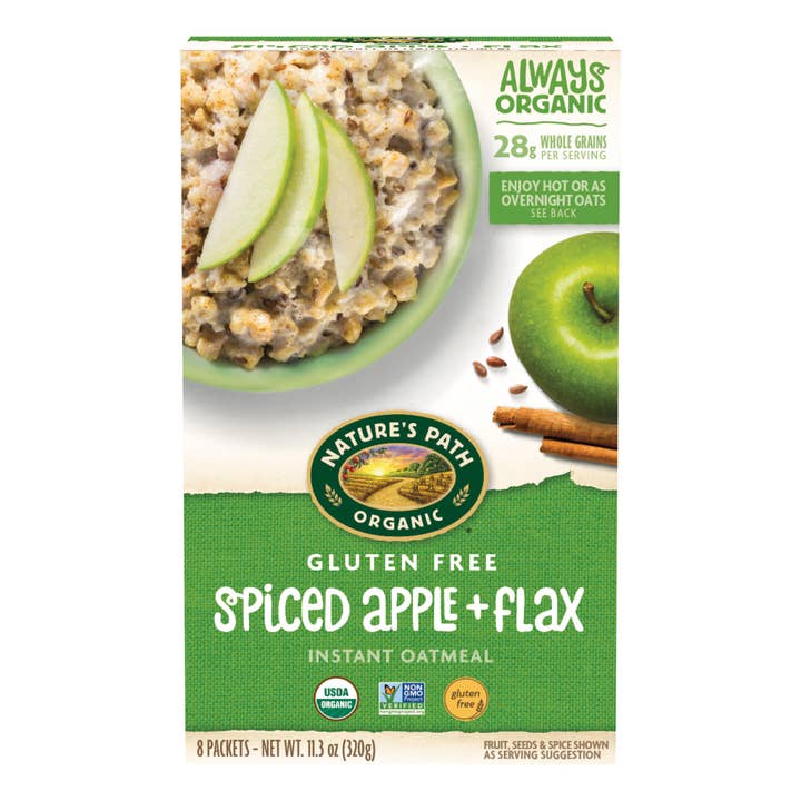 Spiced Apple + Flax Gluten Free Oatmeal (Case of 6) for wholesale by Nature's Path