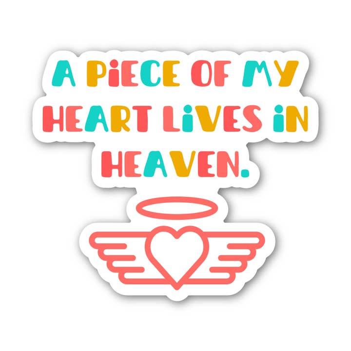 Loss Bereavement Grief original sticker 3" Vinyl for wholesale by Angi Bock Robertson Art