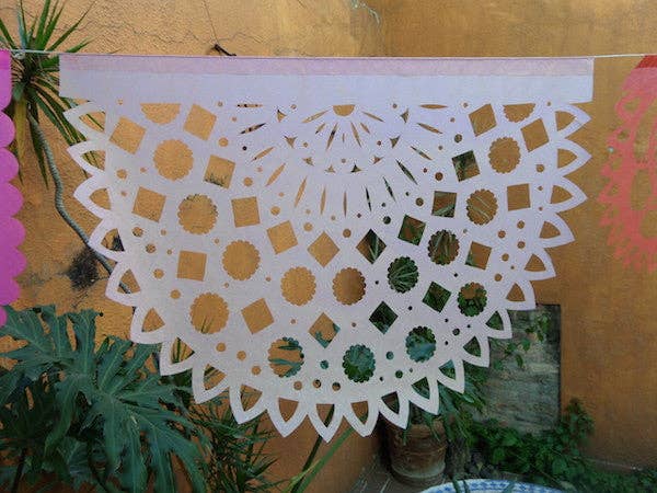 ArtMexico Ltd - Vente Fanion/guirlande - Guirlande corail artisanale pour décoration de mariage ou fête8