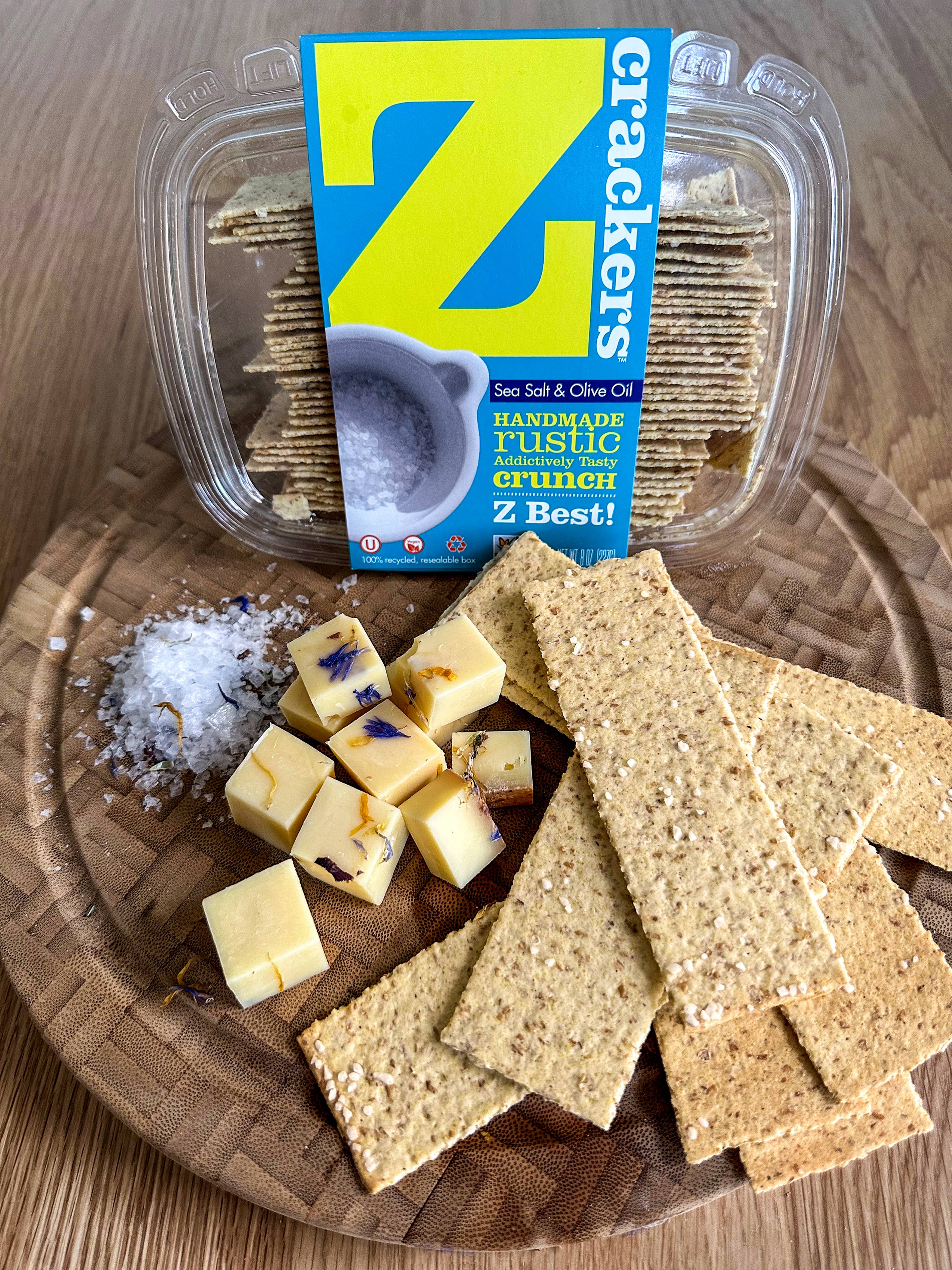 Z crackers - Wholesale Crackers - Sea Salt + Olive Oil Handmade Artisan Cracker6