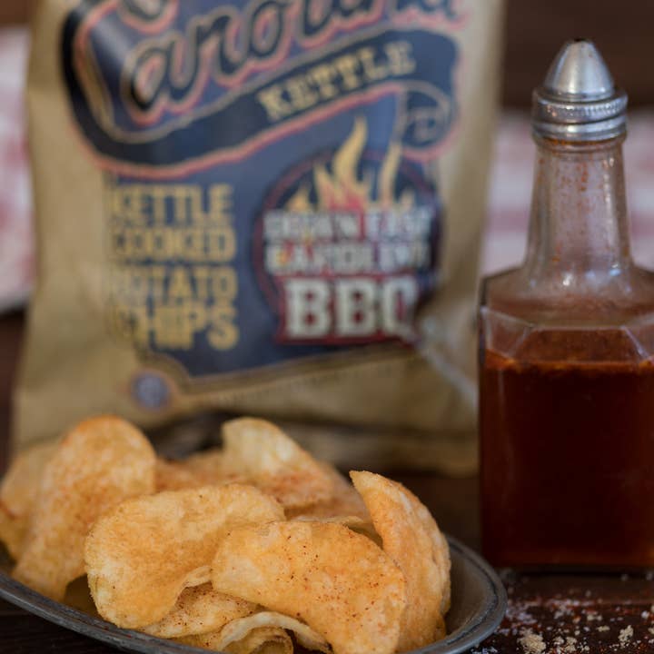 1 in 6 Snacks- Carolina Kettle chips- Rustic Roots - Wholesale Chips - 2oz Down East BBQ Chip Case(20)
