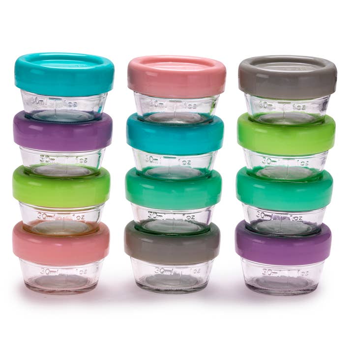 melii - Wholesale Food Storage Container - Glass Baby Food Freezer Jars