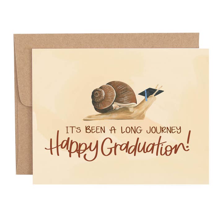 Long Journey Graduation Greeting Card for wholesale by 1canoe2 | One Canoe Two Paper Co.