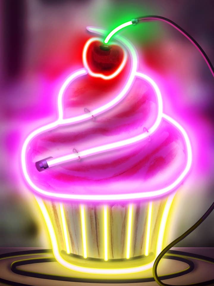 Neon Art - Cupcake for wholesale by BLUE SHAKER