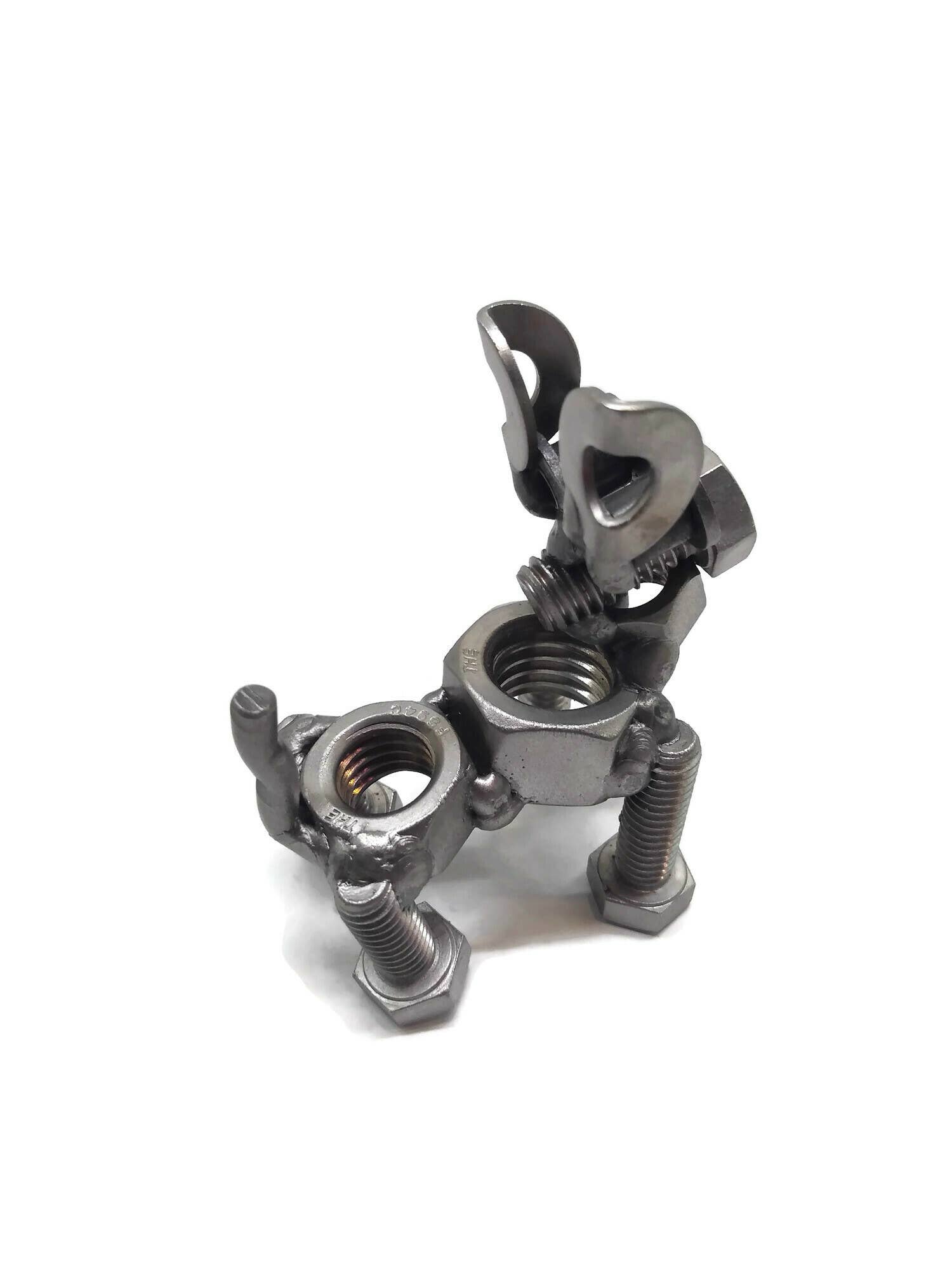 Metal Relic - Vente Figurine décorative - Figurine chien à oreilles courtes en métal3